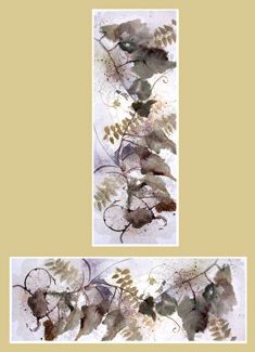 Leaf Scroll Brown