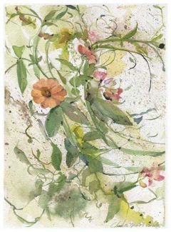Zenias and Sweet Peas
